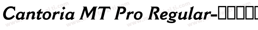 Cantoria MT Pro Regular字体转换